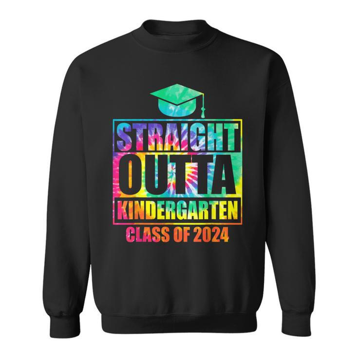 Straight Outta Kindergarten School Graduation Class Of 2024 Sweatshirt