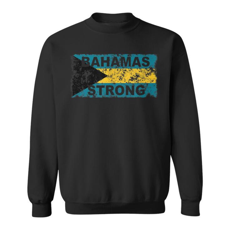 Strong Bahamas Islands Flag Pray Support For Women Sweatshirt