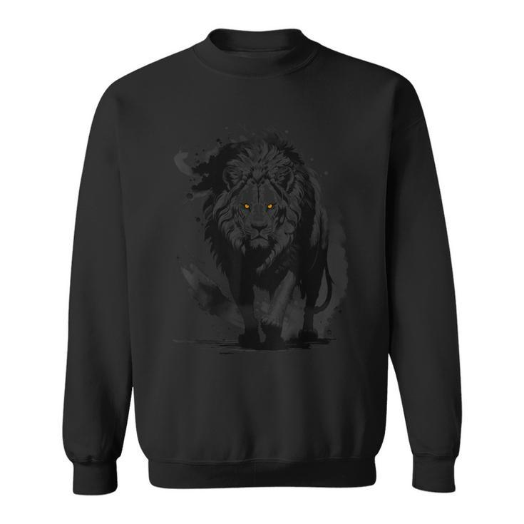 Stylish And Fashionable Lion As An Artistic Sweatshirt