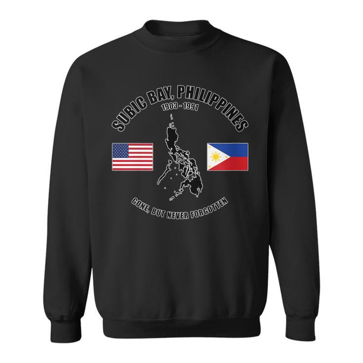 Subic Bay Philippines Gone But Never Forgotten Veteran Sweatshirt