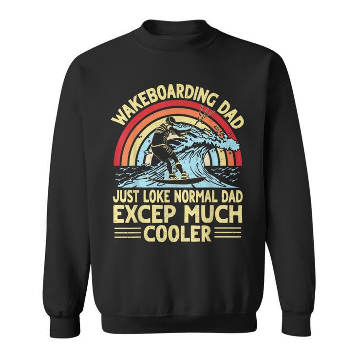 Sunset On Beach I Wakeboarding Dad Wakeboard Sweatshirt