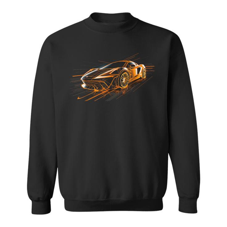 Supercar Exotic Sports Car Concept Car Poster Style Graphic Sweatshirt