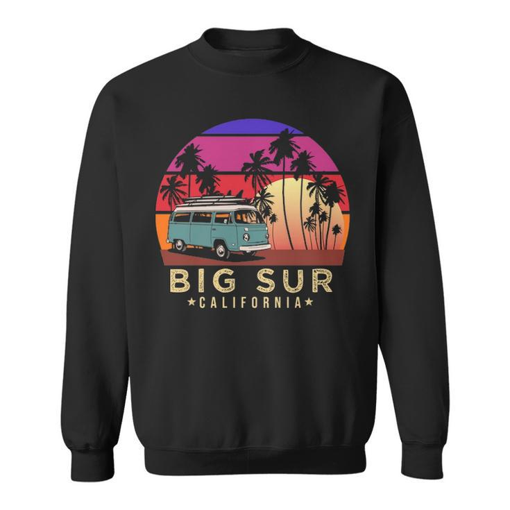 Surfer Big Sur California Vintage Van Surf Sweatshirt