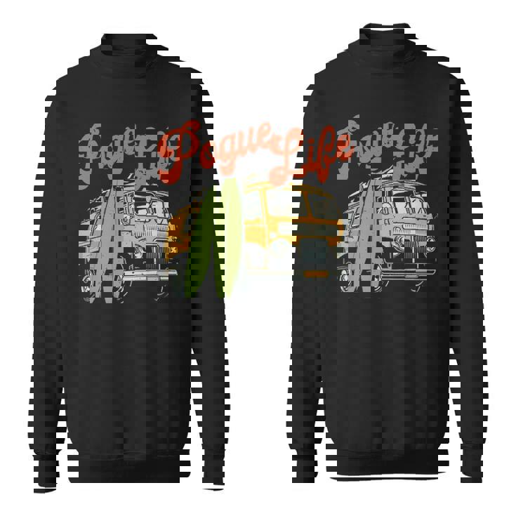 Surfer Van Pogue Life Outer Banks Vintage Beach Surfer Sweatshirt