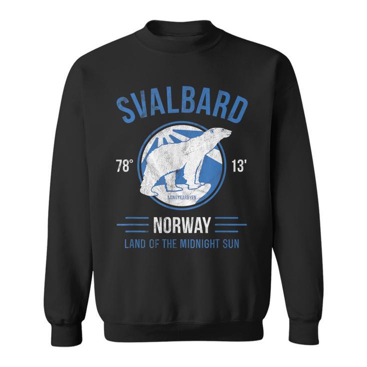 Svalbard Polar BearNorway Northern Lights Sweatshirt