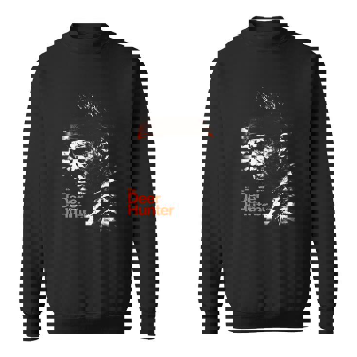 Sweater Unisexe Chasseur de Cerfs, Design Visage Sombre Effet Éclaboussé