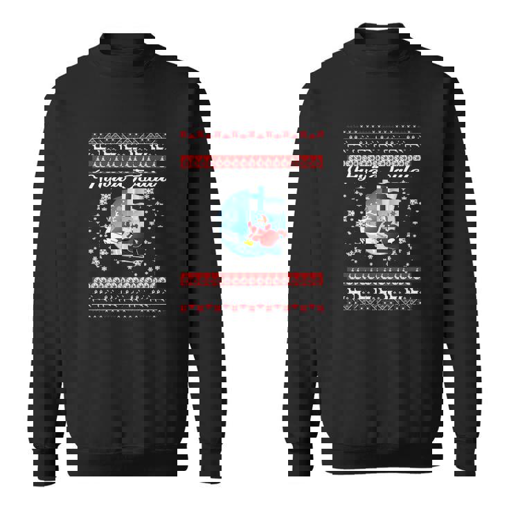 Sweater Unisexe Joyeux Noël en Finnois, Motifs de Rennes & Flocons