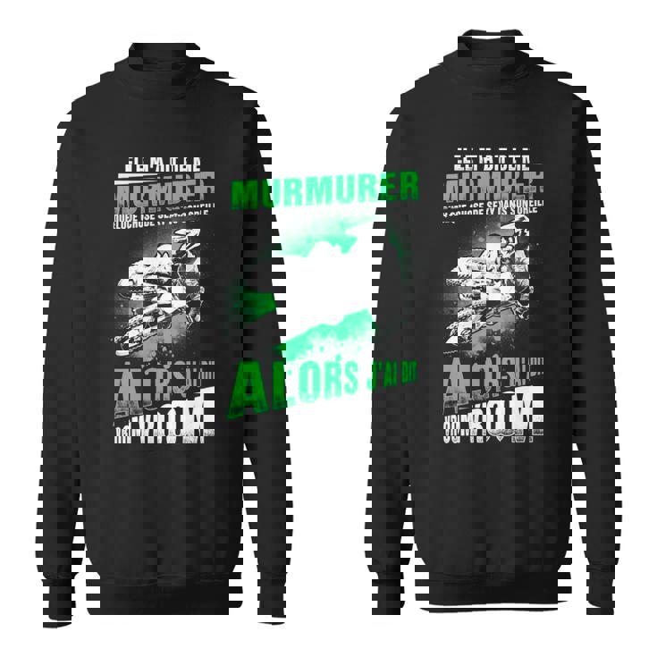 Sweater Unisexe Moto Chuchote Sale Dans Son Oreille, Vroom Vroom, Humour Motard