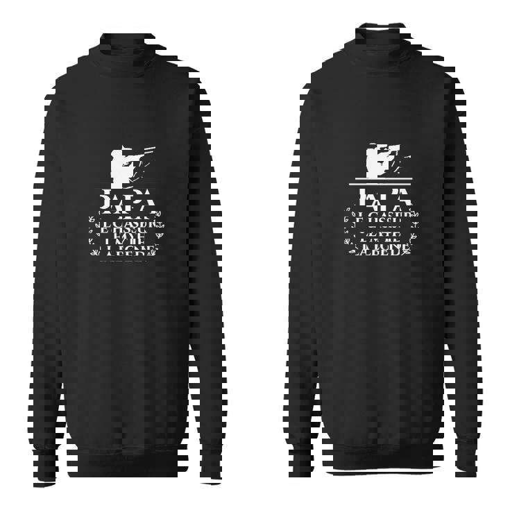 Sweater Unisexe Passion Chasse Papa le Chasseur, Idée pour Fans de Chasse