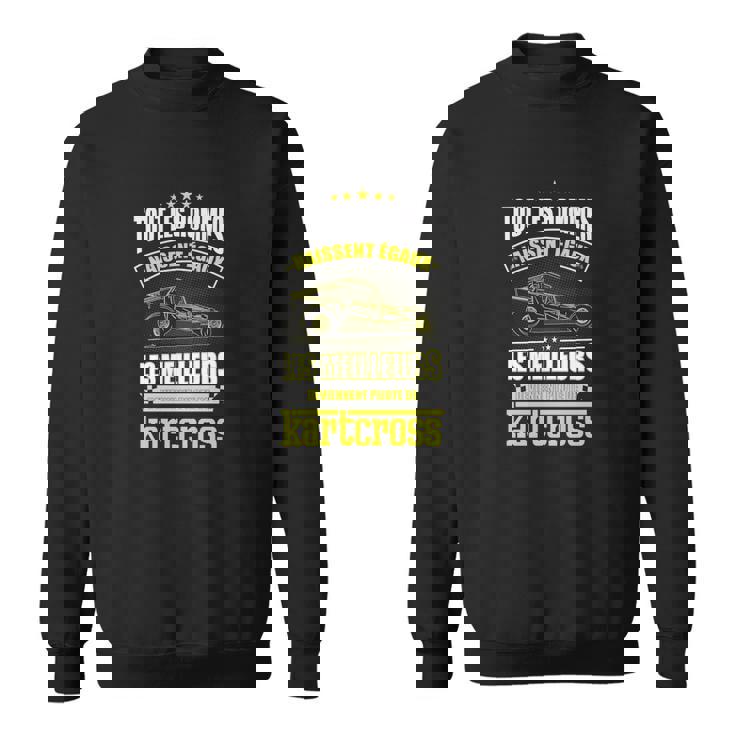 Sweater Unisexe Pilote de Kartcross, Idéal pour les Passionnés de Course