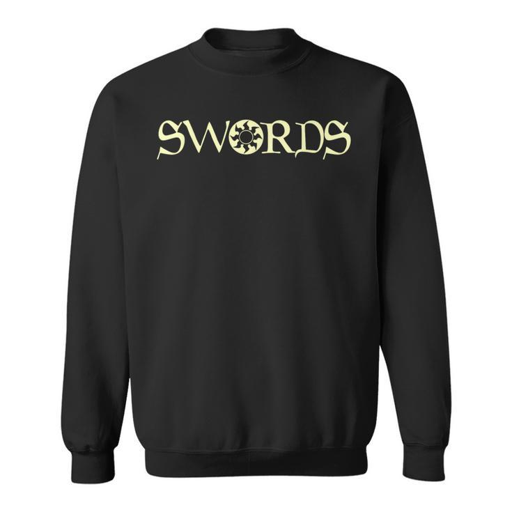Swords White Magic Mana Symbol Sweatshirt