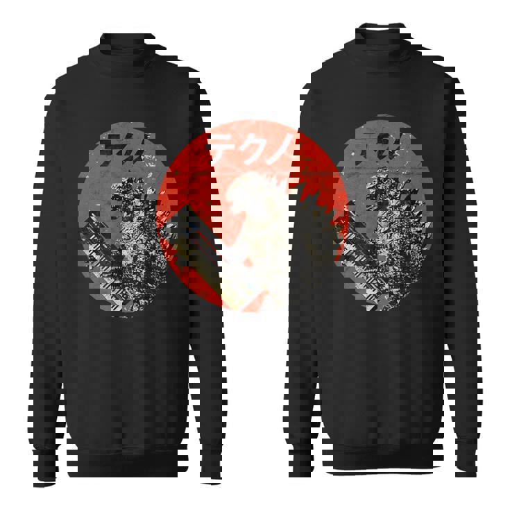 Synthesizer Analogue Japanese Synth Monster Retro Gear Vintage Sweatshirt