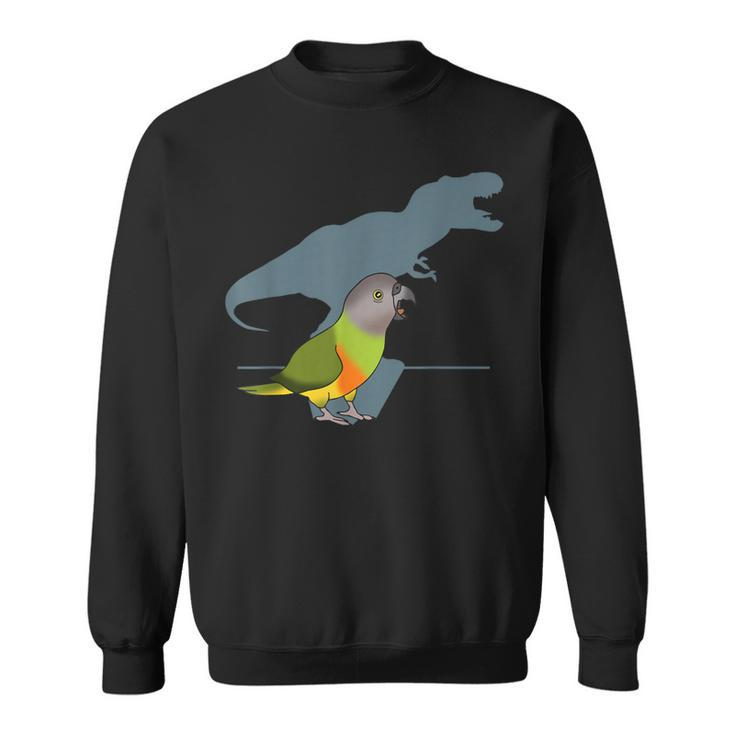 T-Rex Senegal Parrot Birb Memes Dinosaur Parrot Sweatshirt