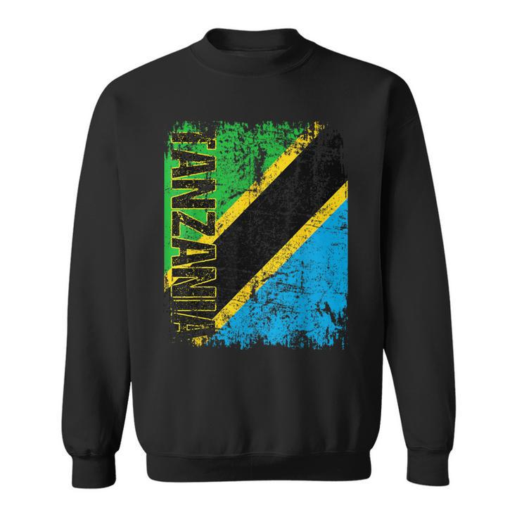 Tanzania Flag Vintage Distressed Tanzania Sweatshirt