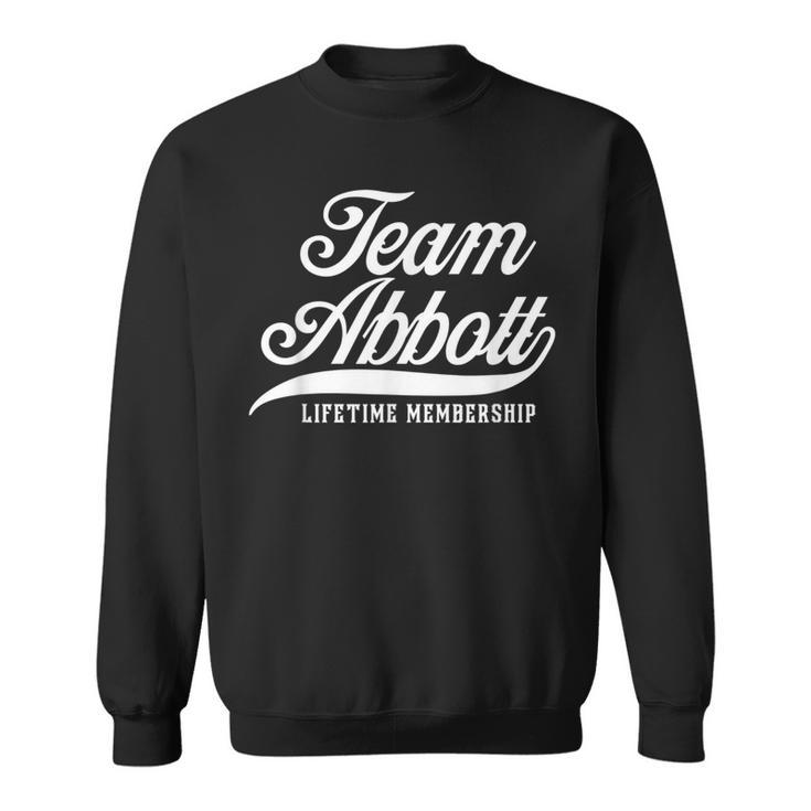Team Abbott Lifetime Membership Family Surname Last Name Sweatshirt