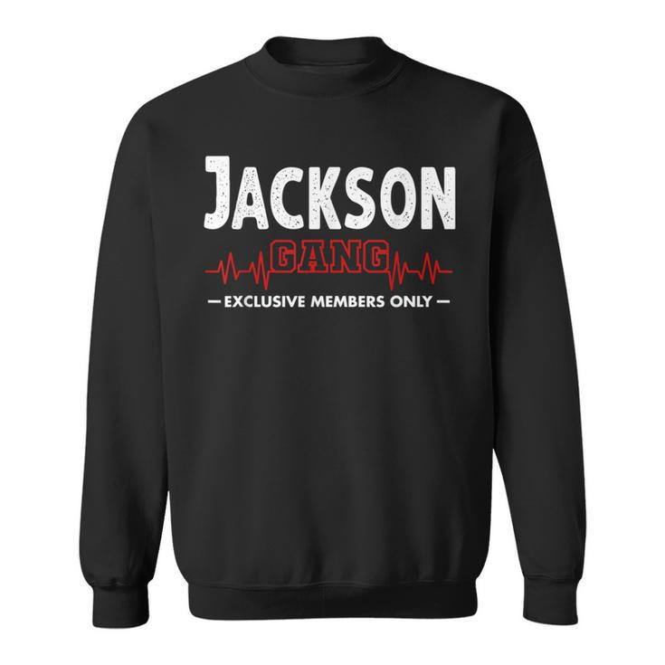 Team Jackson Last Name Lifetime Member Family Pride Surname Sweatshirt