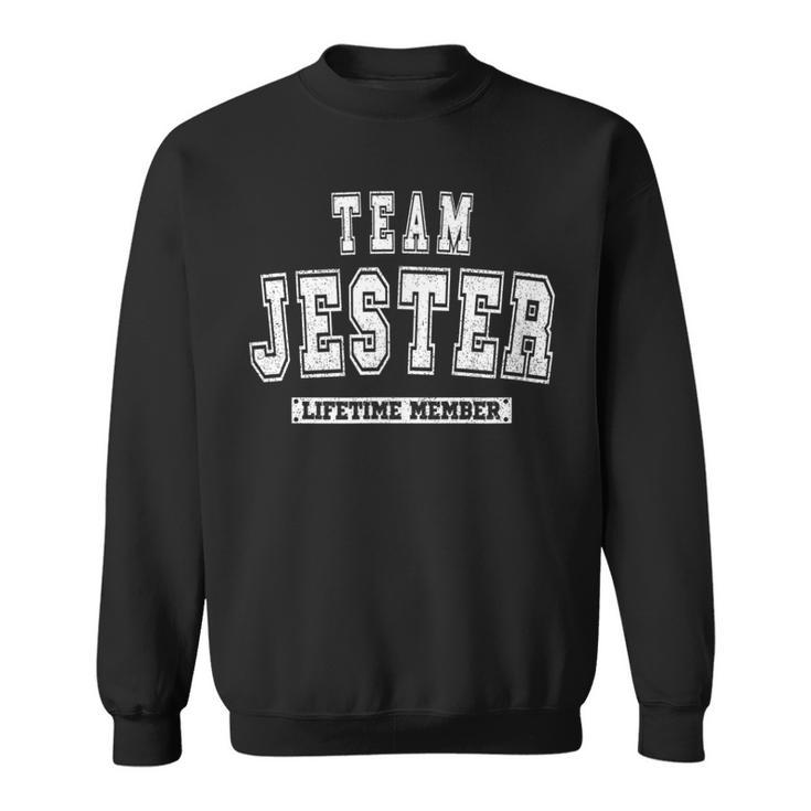 Team Jester Lifetime Member Family Last Name Sweatshirt