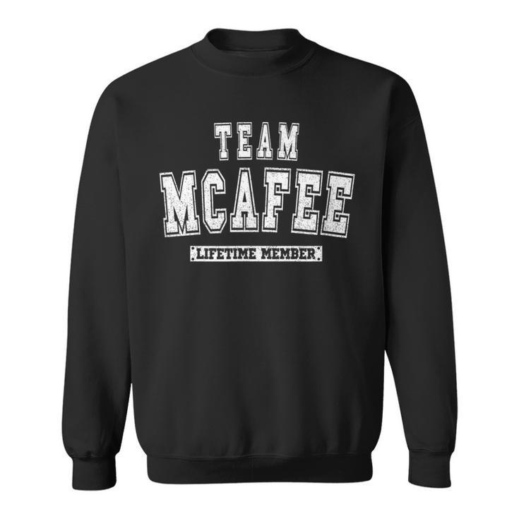 Team Mcafee Lifetime Member Family Last Name Sweatshirt