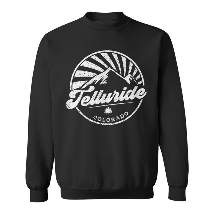 Telluride Colorado Retro Vintage City Mountains Sweatshirt