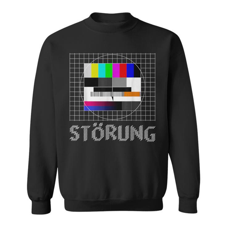 Testbild Störung Vintage Retro Sweatshirt