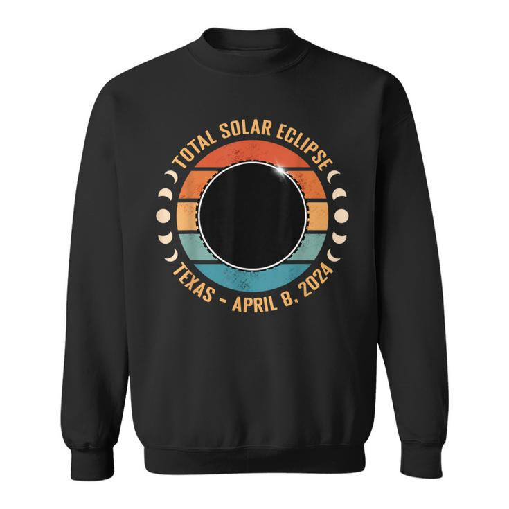 Texas April 8 2024 Totality Total Solar Eclipse Texan Viewer Sweatshirt
