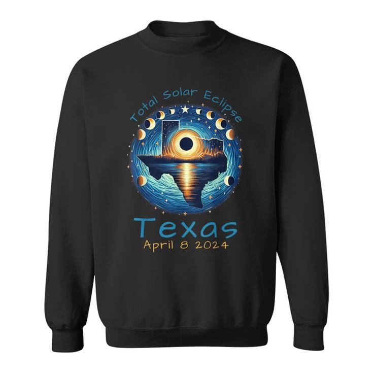 Texas Total Solar Eclipse April 8 2024 Texas Solar Eclipse Sweatshirt