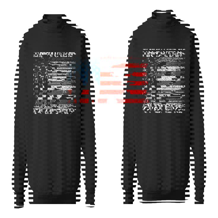 Thank You For Your Service Patriotic Thank You Veterans Day Sweatshirt