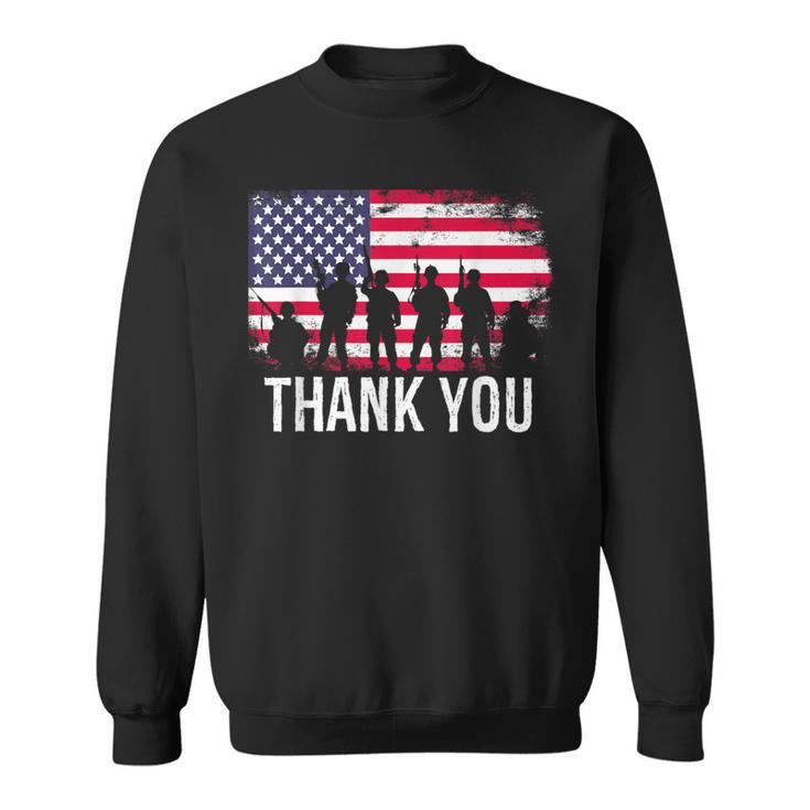 Thank You Us Flag Sweatshirt