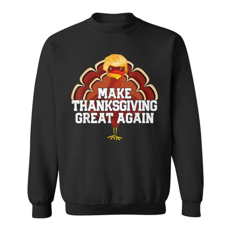Make Thanksgiving Great Again Trump Turkey 2024 Sweatshirt