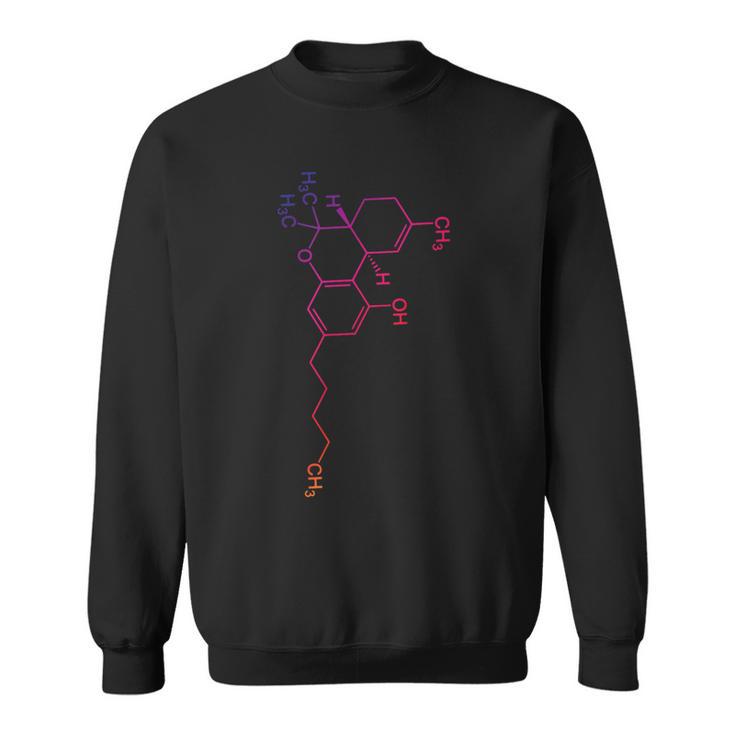 Thc Molecule Cannabis Weed Pot Stoner Sweatshirt