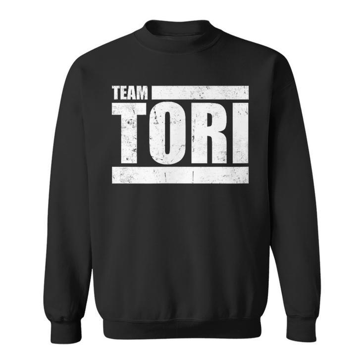 The Tori Challenge Team Tori Distressed Sweatshirt
