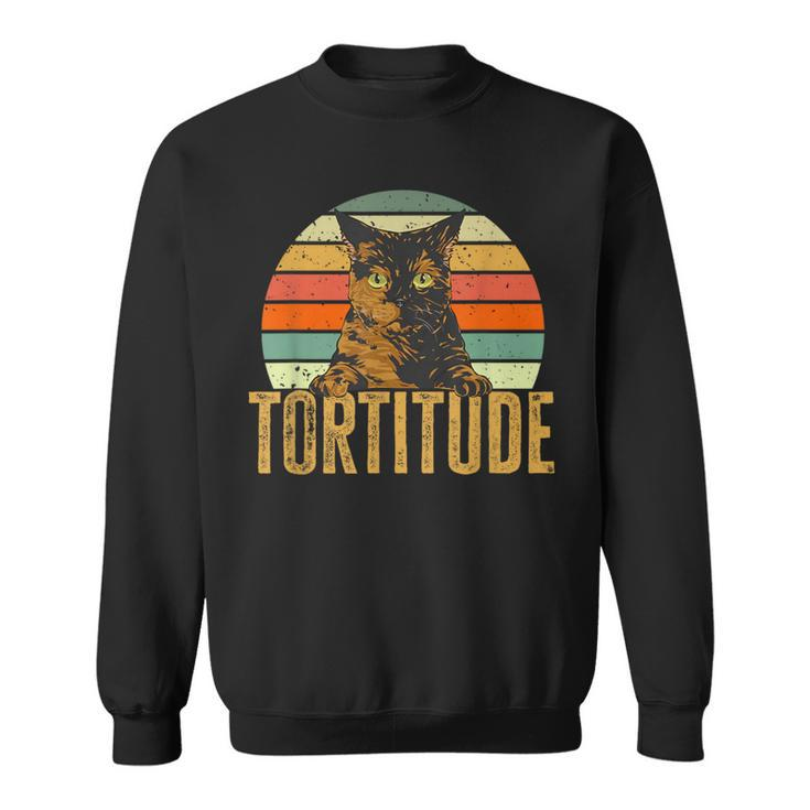 Tortitude Tortoiseshell Cat Tortie Cat Sweatshirt