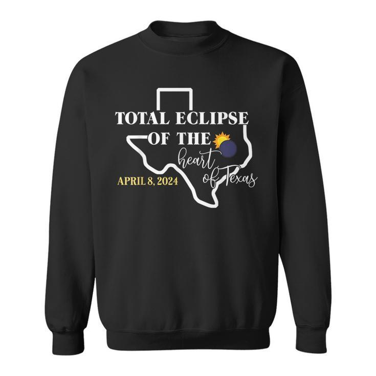 Total Eclipse Of The Heart Of Texas April 2024 Sweatshirt
