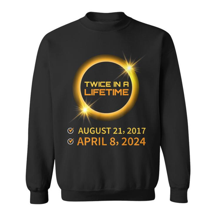 Total Solar Eclipse 2024 April 8 America Totality Spring Sweatshirt