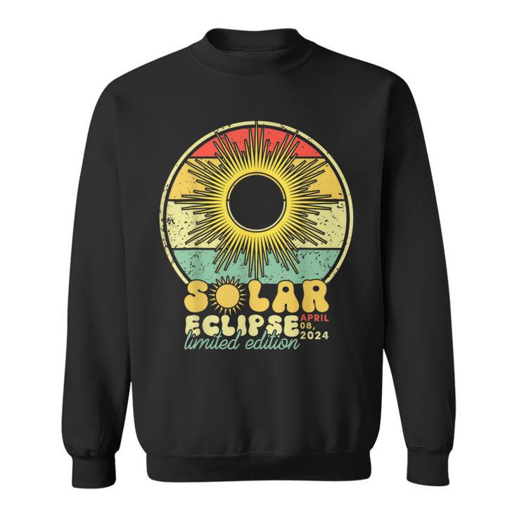 Total Solar Eclipse 2024 April 8 2024 Retro Limited Edition Sweatshirt