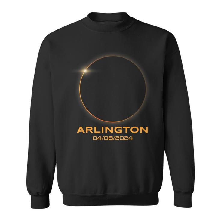 Total Solar Eclipse 2024 Arlington Texas Path Of Totality Sweatshirt