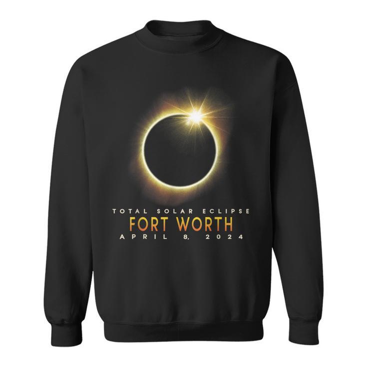 Total Solar Eclipse 2024 Fort Worth April 8 2024 Moon Sweatshirt