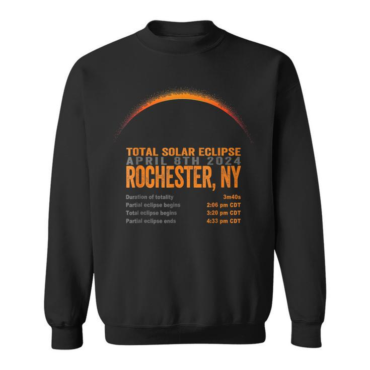 Total Solar Eclipse 2024 Rochester New York Path Of Totality Sweatshirt