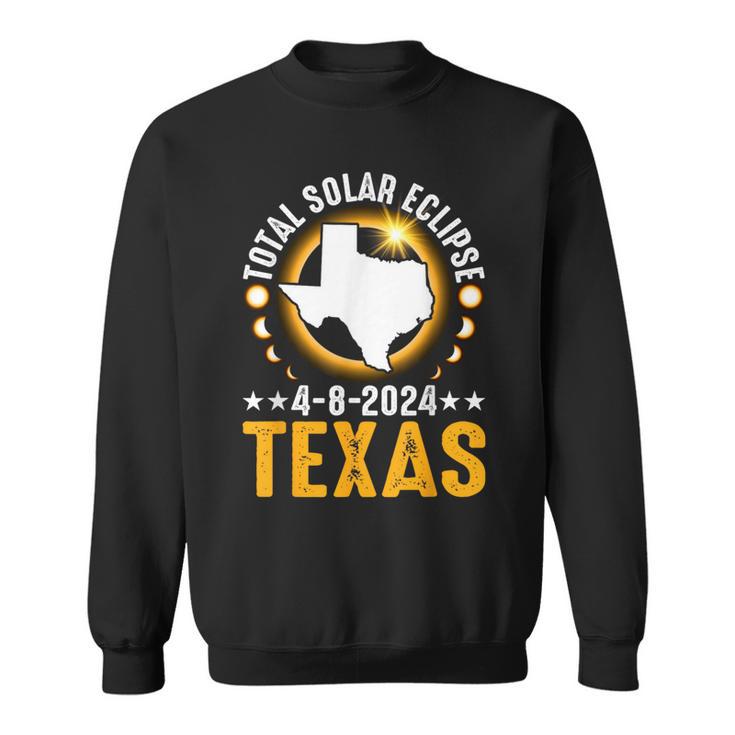 Total Solar Eclipse 2024 Texas April 8 America Totality Sweatshirt | Mazezy