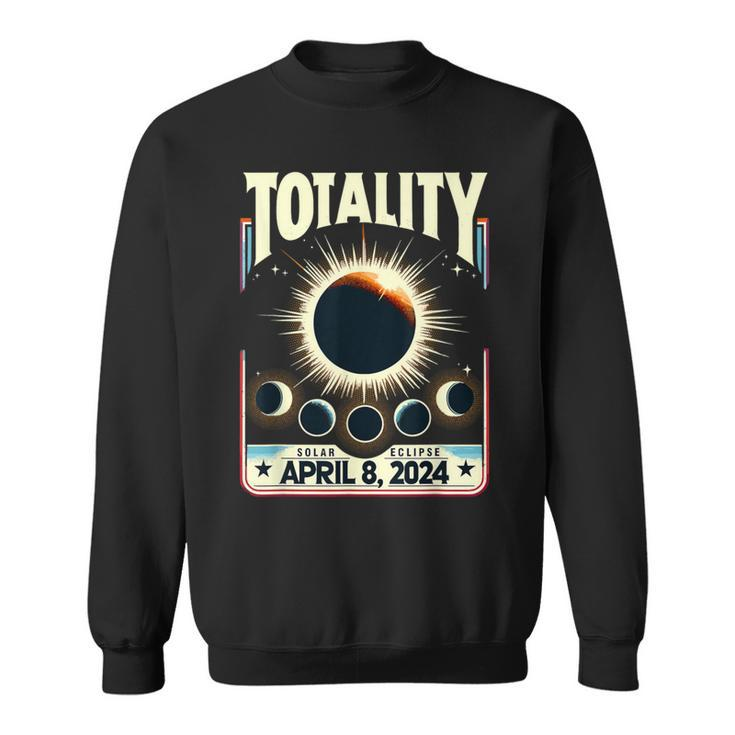 Total Solar Eclipse 2024 Totality Total Eclipse Sweatshirt