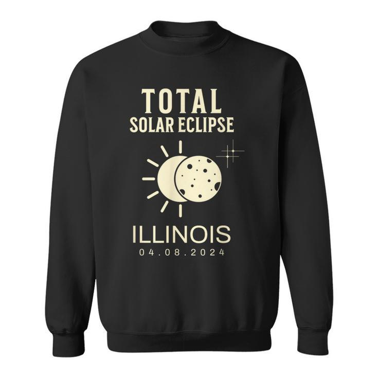 Total Solar Eclipse 2024 Totality Illinois April 8 2024 Sweatshirt