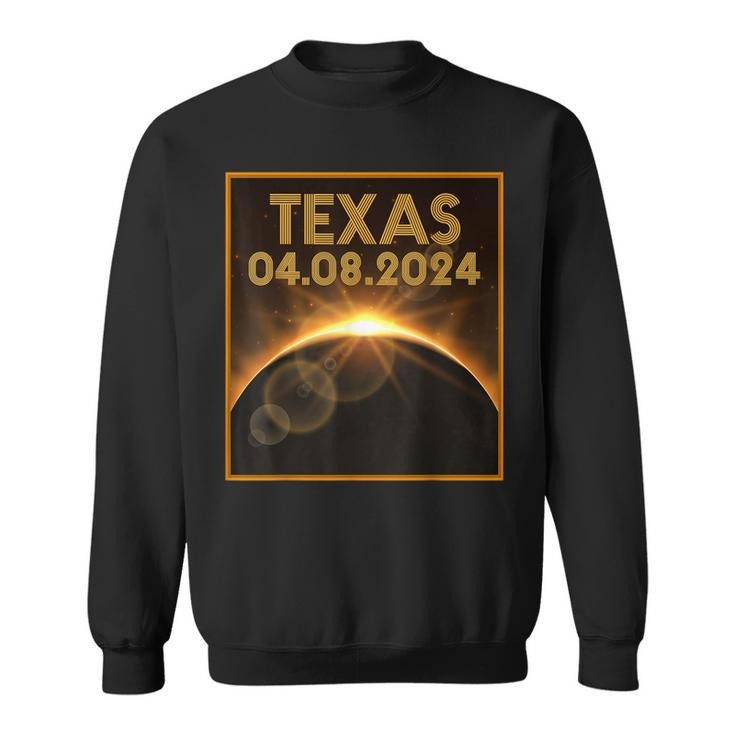 Total Solar Eclipse 2024 Usa Texas Totality April 8 2024 Sweatshirt