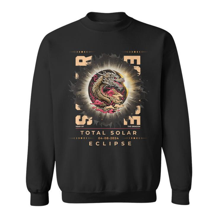 Total Solar Eclipse 2024 In The Year Of The Dragon Sweatshirt