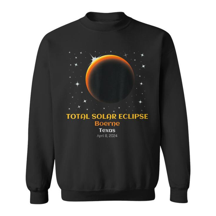 Total Solar Eclipse Of April 8 2024 In Boerne Texas Tx Sweatshirt