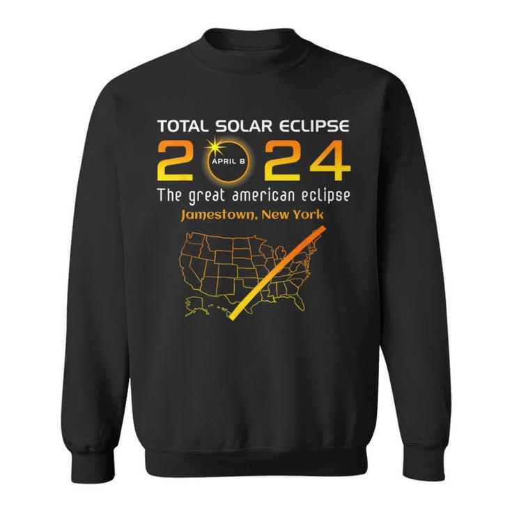 Total Solar Eclipse April 8 2024 Jamestown New York Ny Moon Sweatshirt