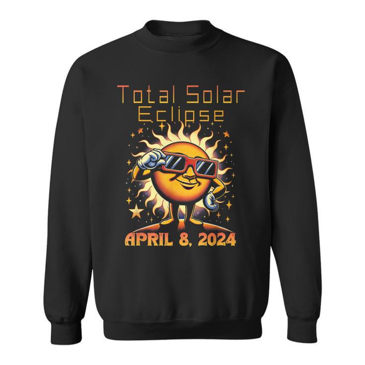 Total Solar Eclipse April 8 40824 America 2024 Solar Sweatshirt