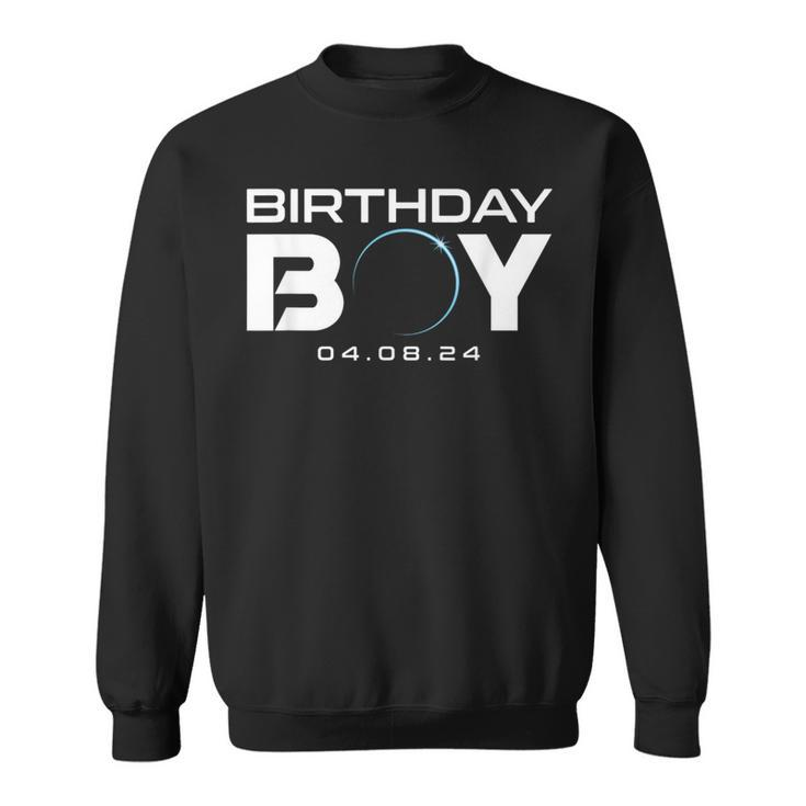 Total Solar Eclipse Birthday Boy April 8 2024 Sweatshirt