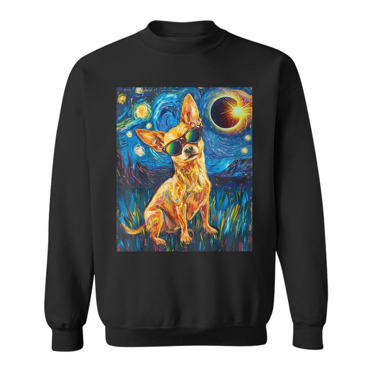 Total Solar Eclipse Chihuahua Dog Sweatshirt