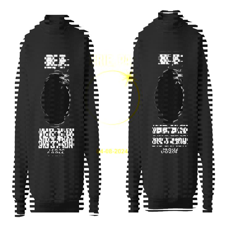 Total Solar Eclipse Erie Pennsylvania 040824 Solar Eclipse Sweatshirt