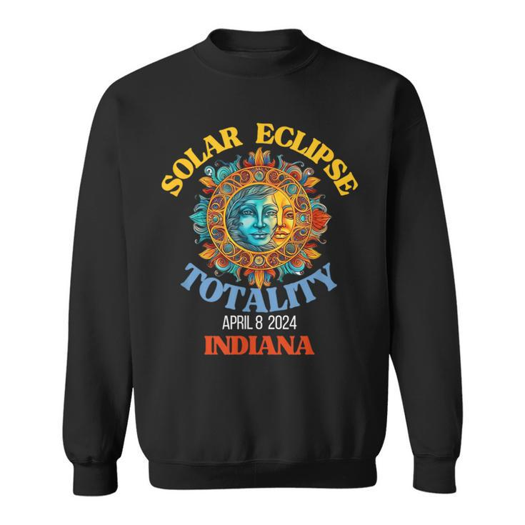 Total Solar Eclipse Indiana April 8 2024 Usa Totality Sweatshirt